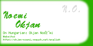 noemi okjan business card